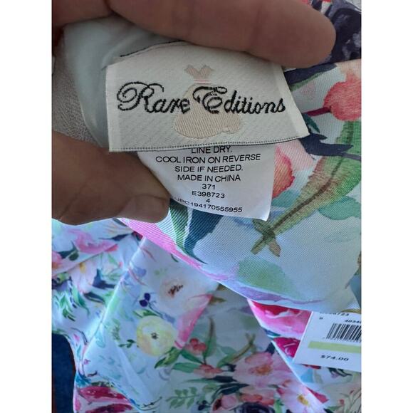 NWT Rare Editions Floral Embellished Dress - 4T $74 - Picture 5 of 6